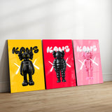 Kaws Glass Wall Art Bundle