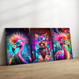 Neon Animals Glass Wall Art Bundle