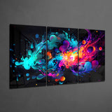 Colors of Space Mega Glass Wall Art