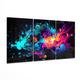 Colors of Space Mega Glass Wall Art