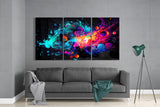 Colors of Space Mega Glass Wall Art