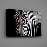 Zebra Glass Wall Art