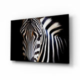 Zebra Glass Wall Art