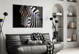 Zebra Glass Wall Art