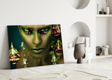 Woman Glass Wall Art