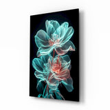 Elegant Bloom Glass Wall Art || Designer Collection