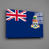 Flag of The Cayman Islands Glass Wall Art