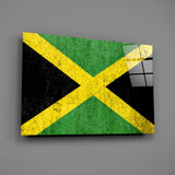 Flag of Jamaica Glass Wall Art