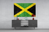 Flag of Jamaica Glass Wall Art