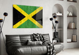 Flag of Jamaica Glass Wall Art