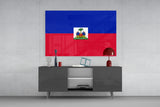 Flag of Haiti Glass Wall Art