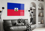 Flag of Haiti Glass Wall Art