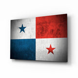 Flag of Panama Glass Wall Art