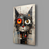 Cat Glass Wall Art