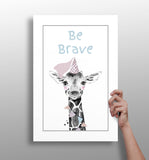 Be Brave Aluminum Print