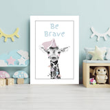 Be Brave Aluminum Print