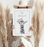 Be Brave Aluminum Print