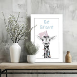 Be Brave Aluminum Print