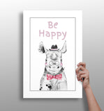 Be Happy Aluminum Print