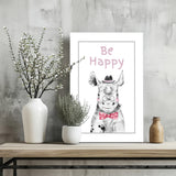 Be Happy Aluminum Print