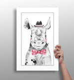 Mr Hippo Aluminum Print