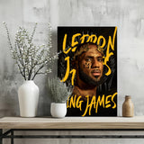 King Lebron Aluminum Print