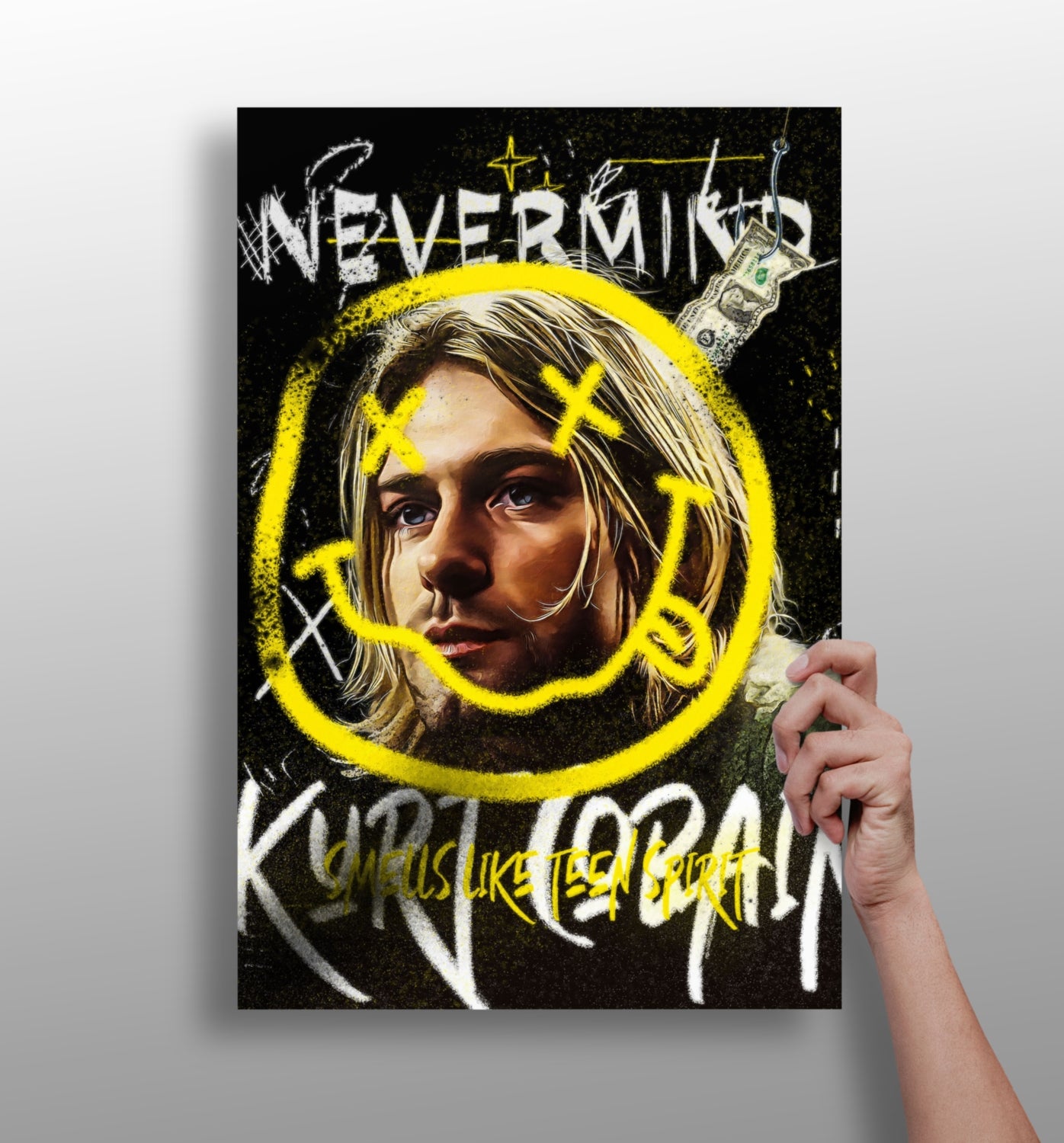 Kurt Cobain Aluminum Print