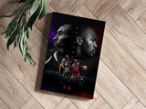 Kobe Bryant-Michael Jordan Aluminum Print