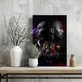 Kobe Bryant-Michael Jordan Aluminum Print