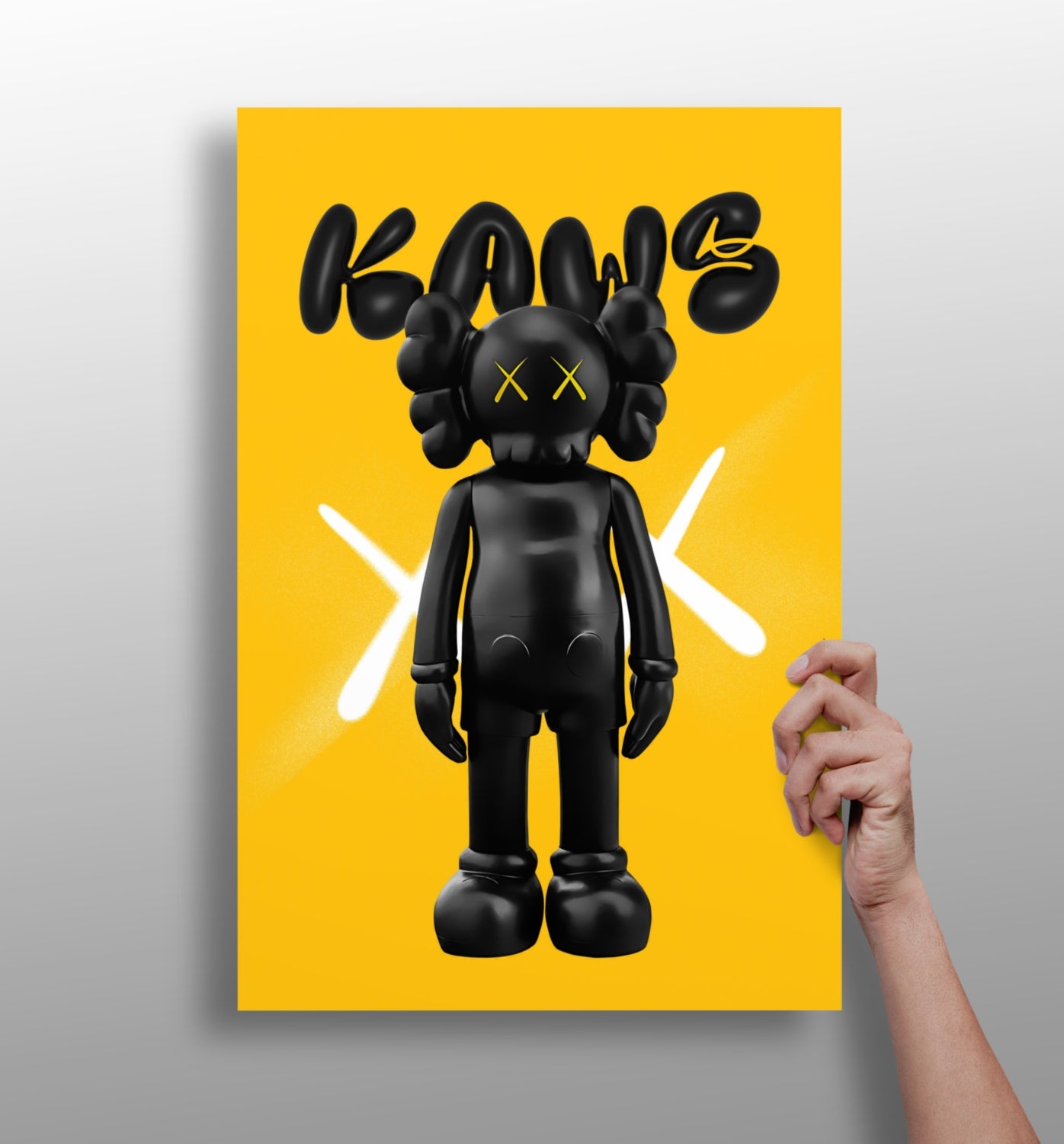 Kaws Aluminum Print