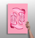 Pinky Boots Aluminum Print