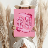 Pinky Boots Aluminum Print