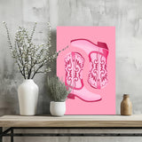 Pinky Boots Aluminum Print