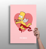 Bart The Angel Aluminum Print