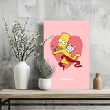 Bart The Angel Aluminum Print