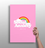 Social Anxiety Aluminum Print