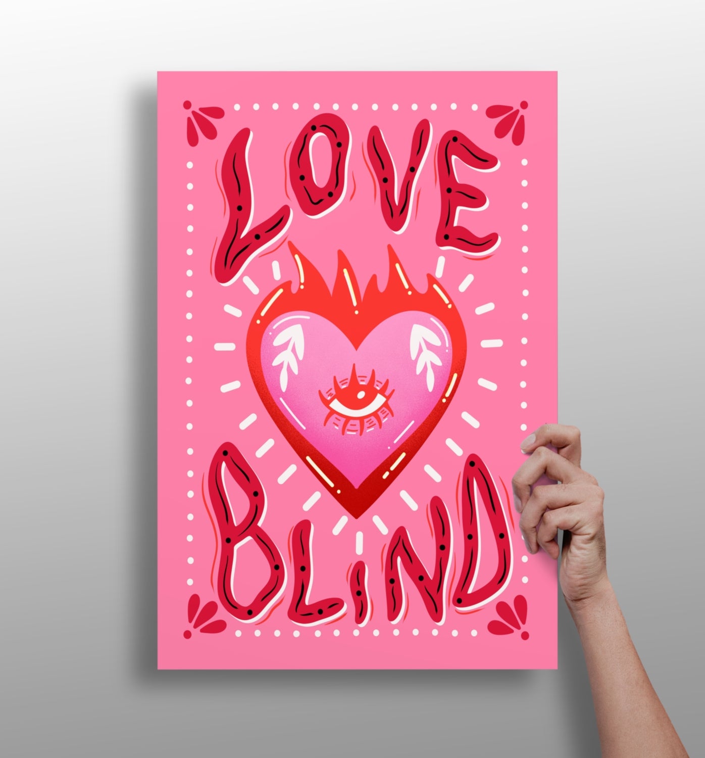 Love Blind Aluminum Print