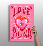 Love Blind Aluminum Print