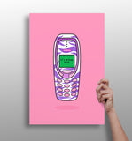 Retro Cell Phone Aluminum Print