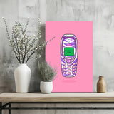 Retro Cell Phone Aluminum Print