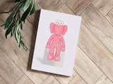 Kaws Pink Aluminum Print