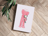 Hugging Kaws Aluminum Print