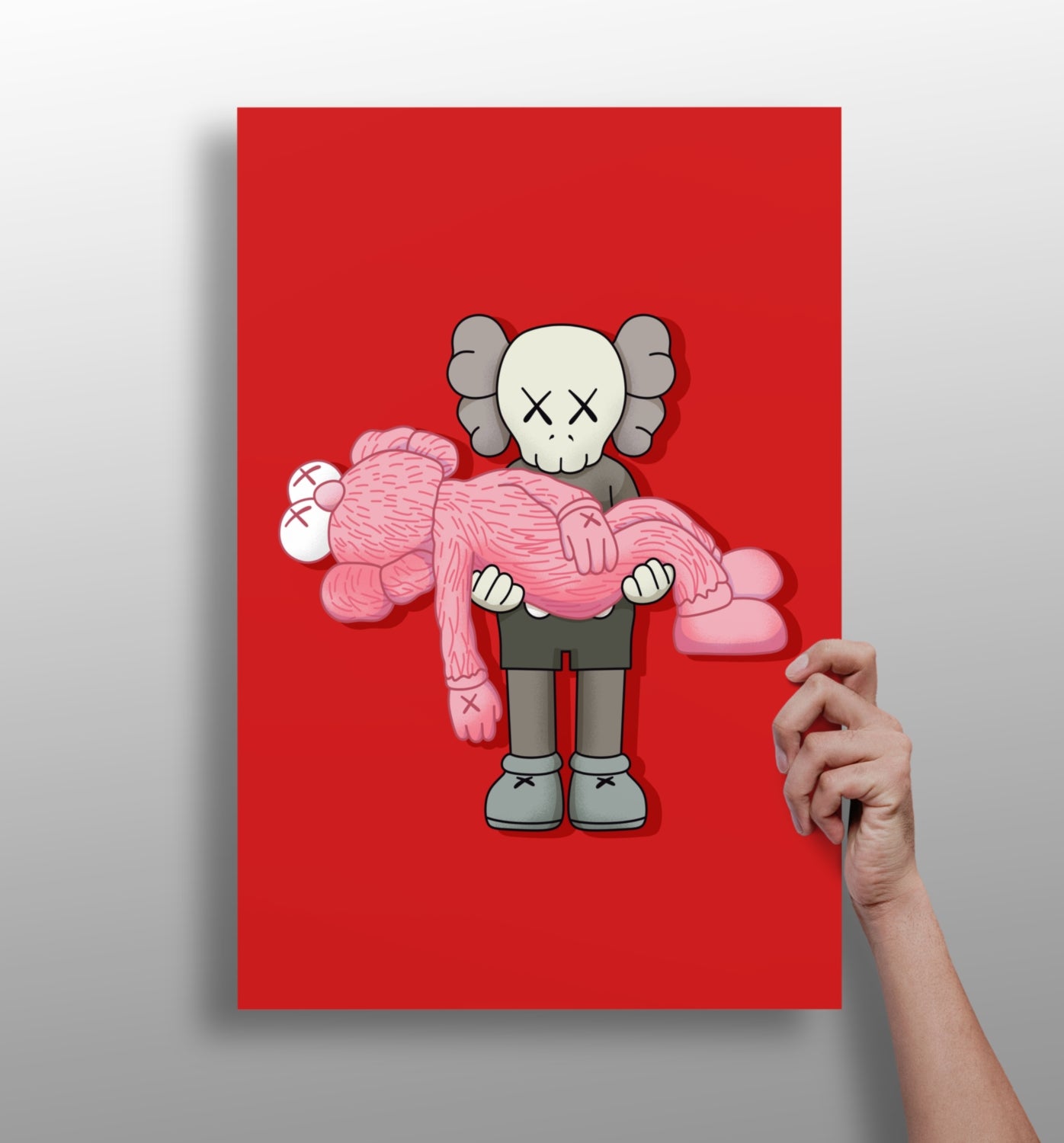 Kaws Aluminum Print