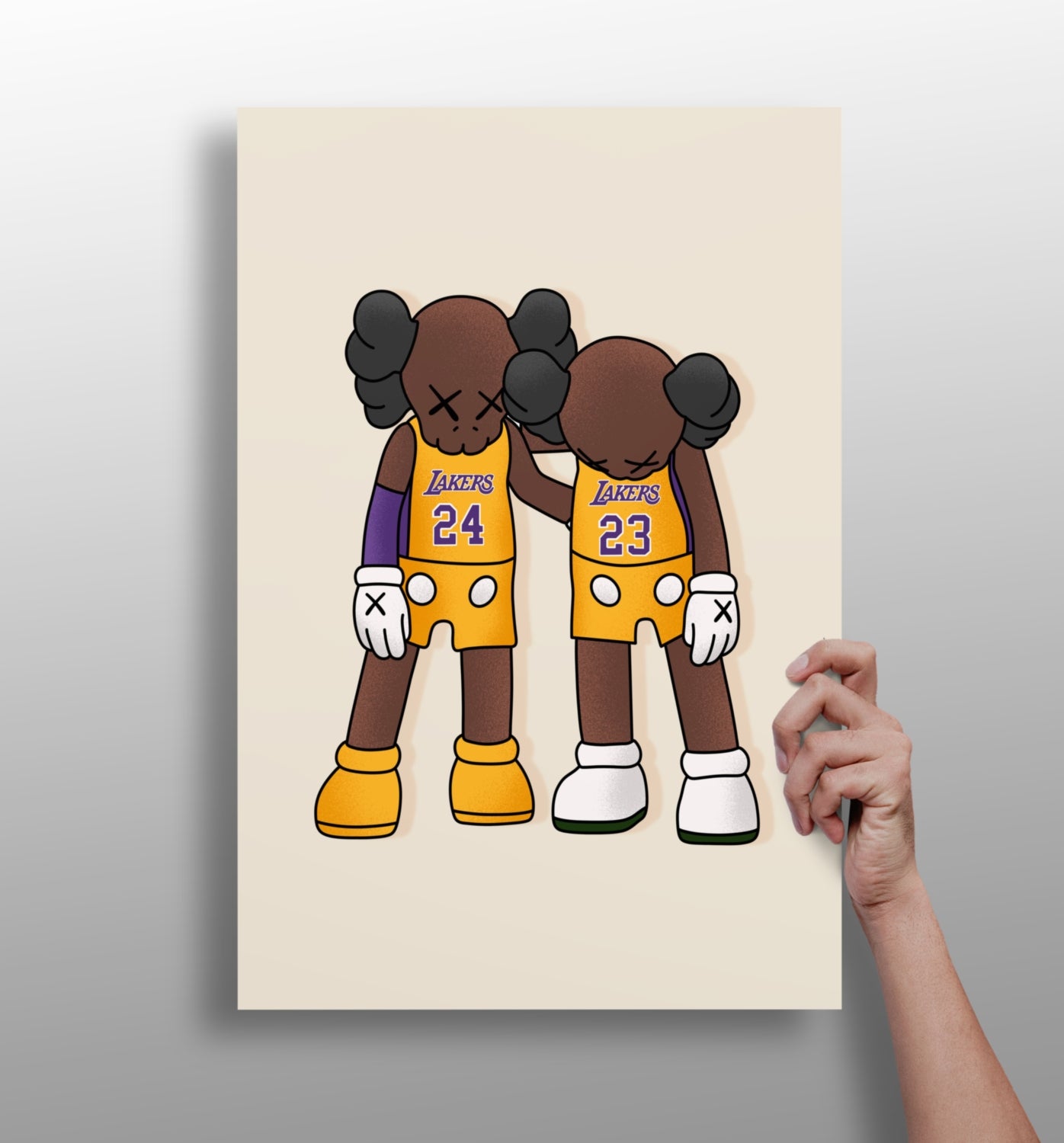 Kaws Basketball Aluminum Print