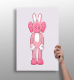 Pink Kaws Aluminum Print