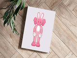 Pink Kaws Aluminum Print