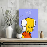 Bart Sadness Aluminum Print