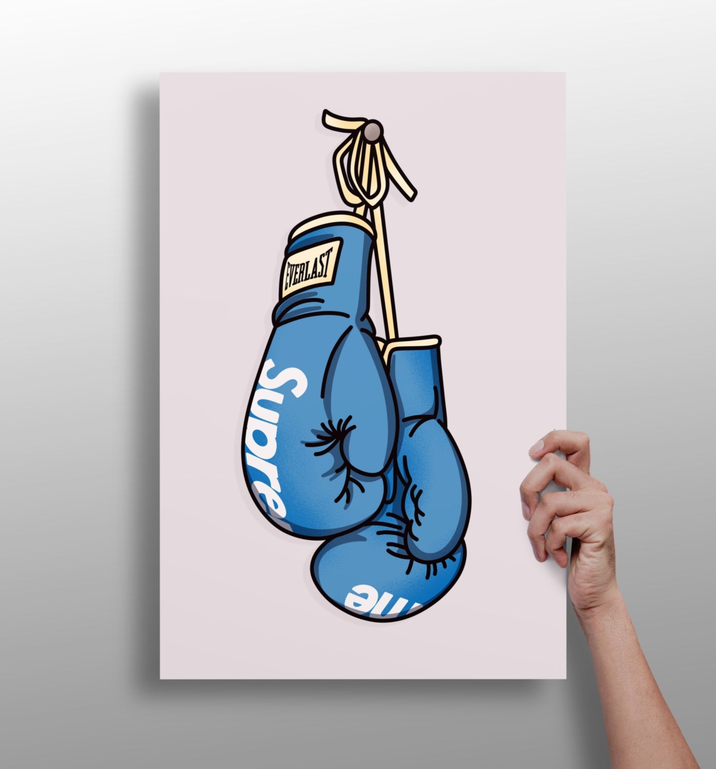 Boxing Gloves Aluminum Print