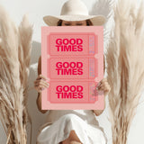 Good Times Retro Aluminum Print