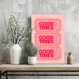 Good Times Retro Aluminum Print